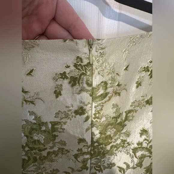 Hyacinth House Green Jacquard Bridgerton Blouse – Size Medium | Brocade NWT - Picture 12 of 14